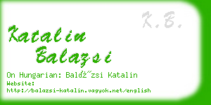 katalin balazsi business card